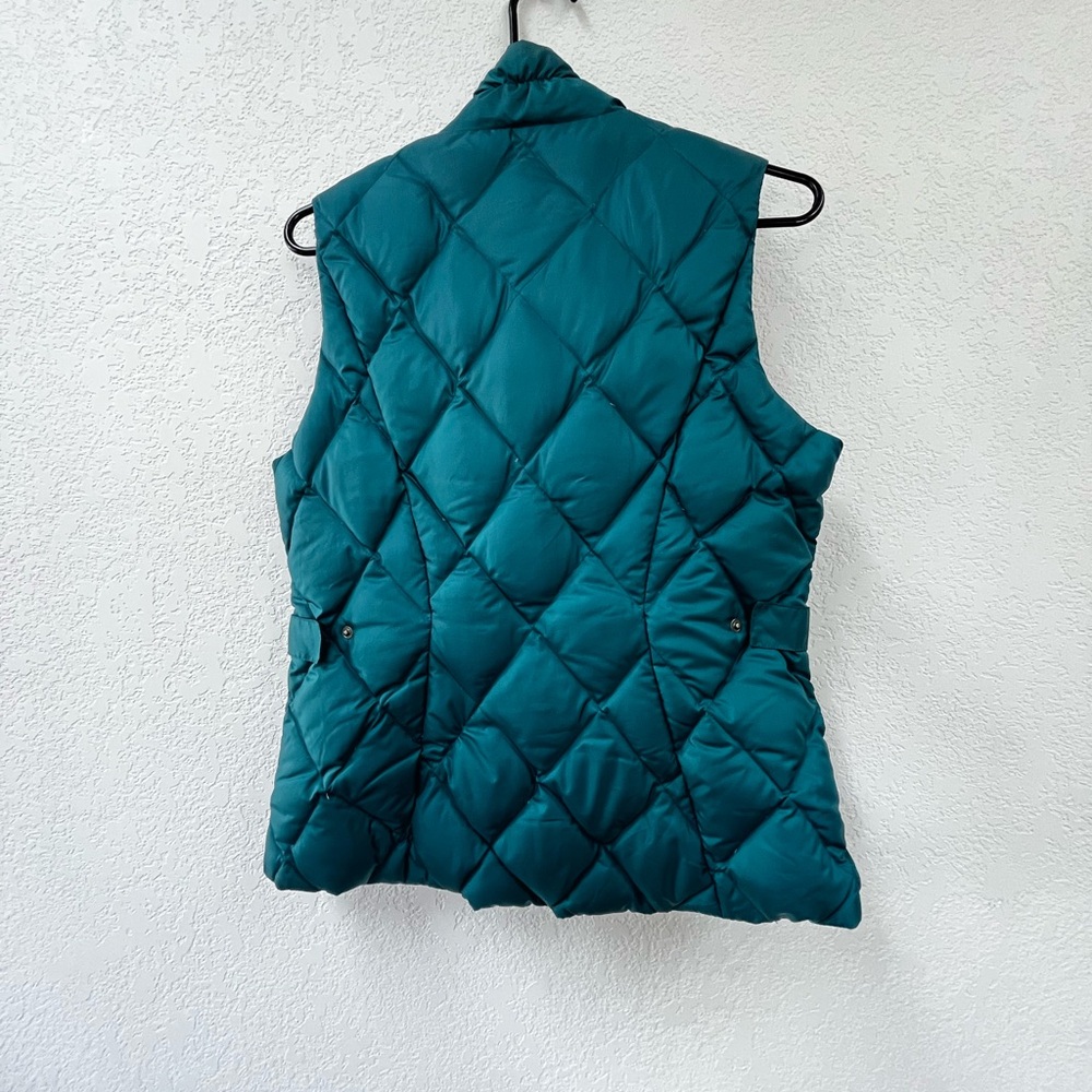 Women’s Eddie Bauer down vest size medium Teal Quilted Women's vest - Picture 10 of 10